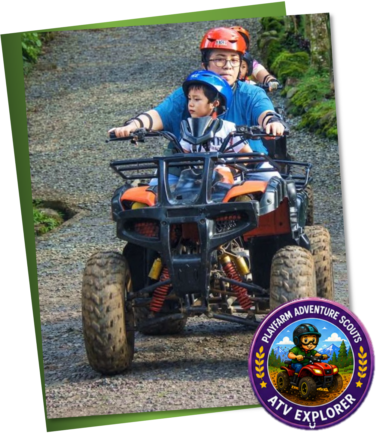 Children enjoying ATV Traxx