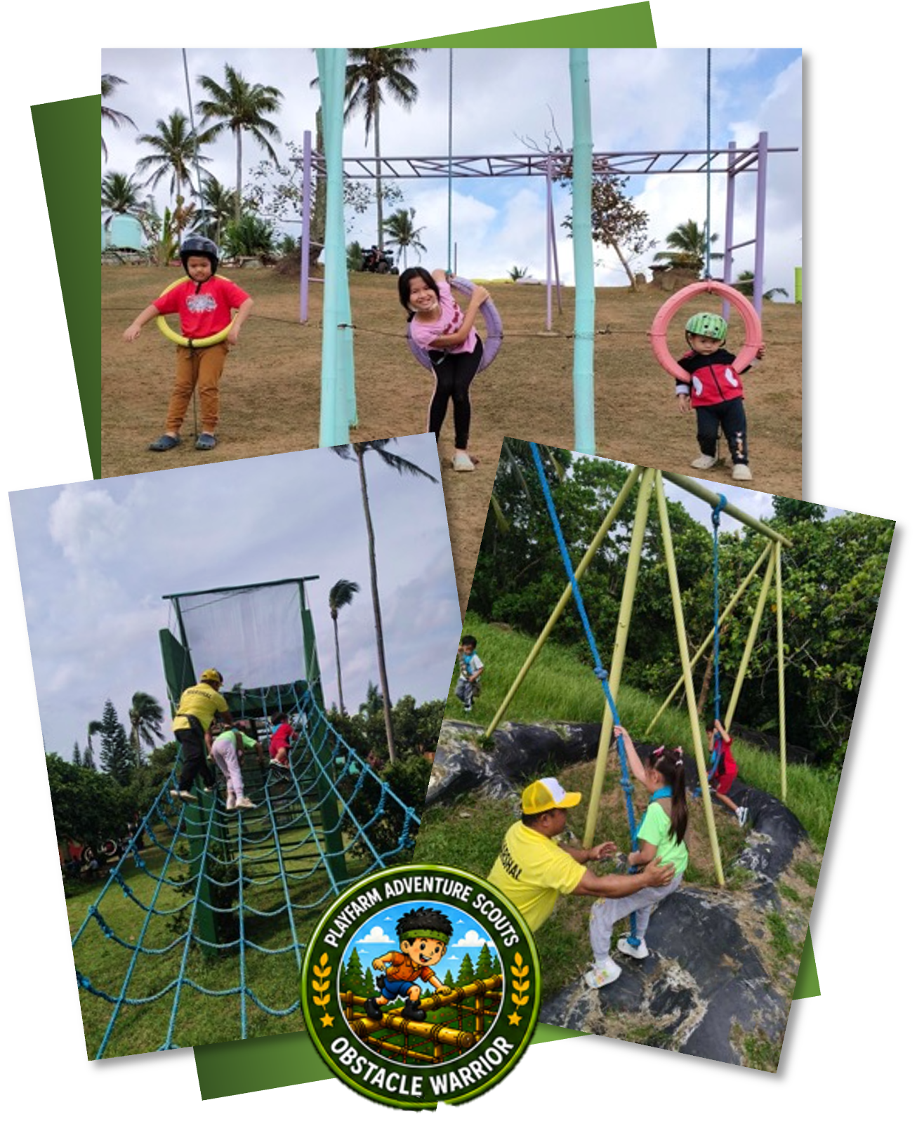 Children Completing an Obstacle Course