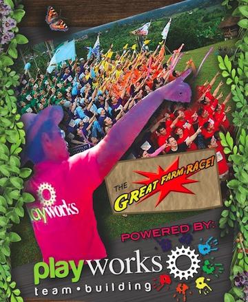 The Great Farm Race Team Building Program, only with Playworks!