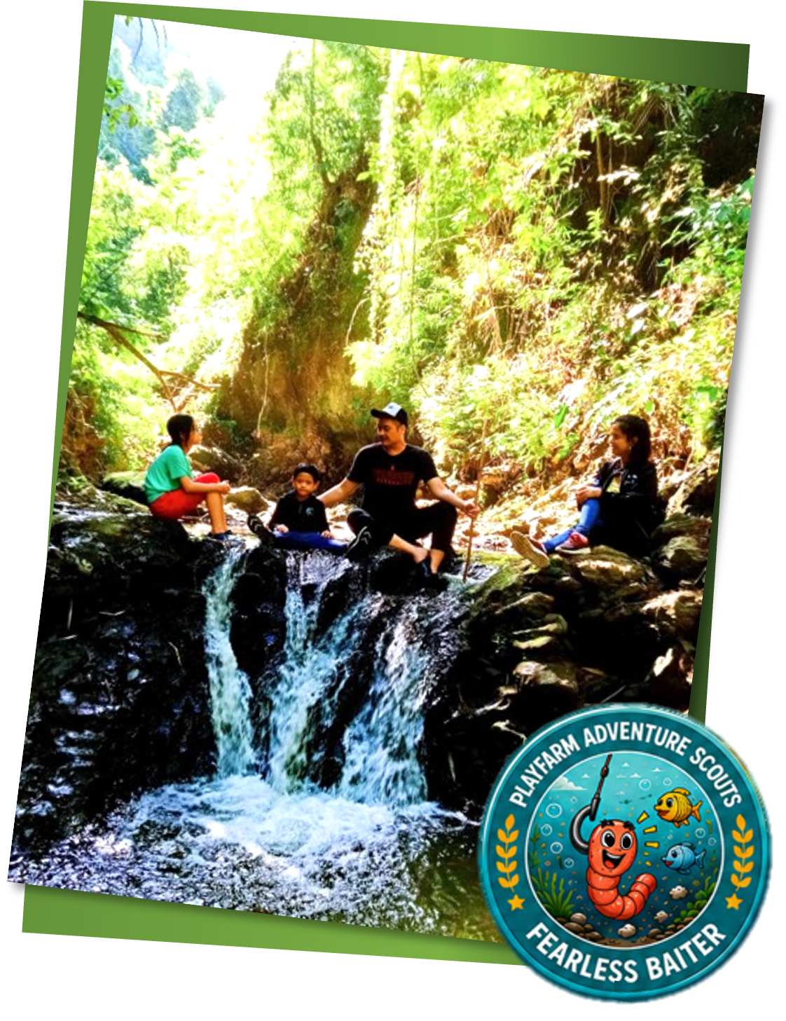 Children enjoying River Trekking